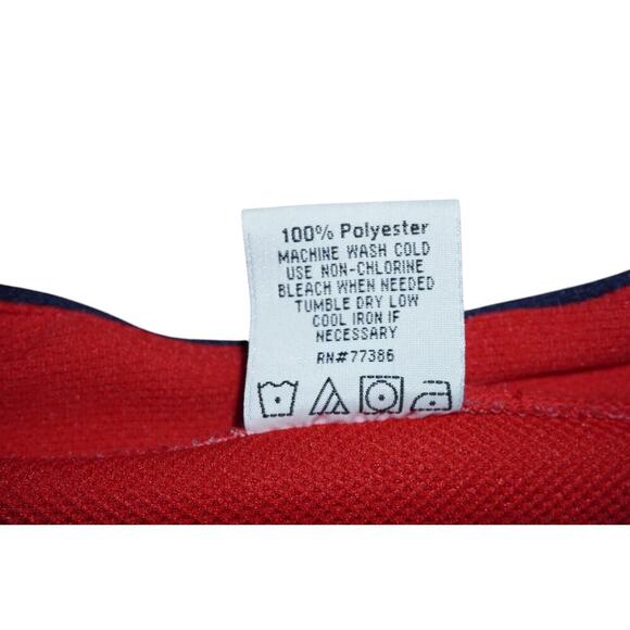 Vintage 2000s Dynasty Angels MLB Jersey Red White Raglan Button Up Men’s Medium - Picture 4 of 6